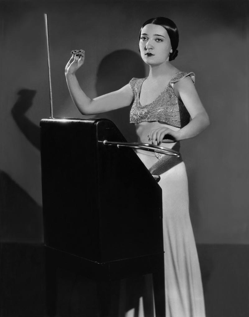 Clara Rockmore at her theremin